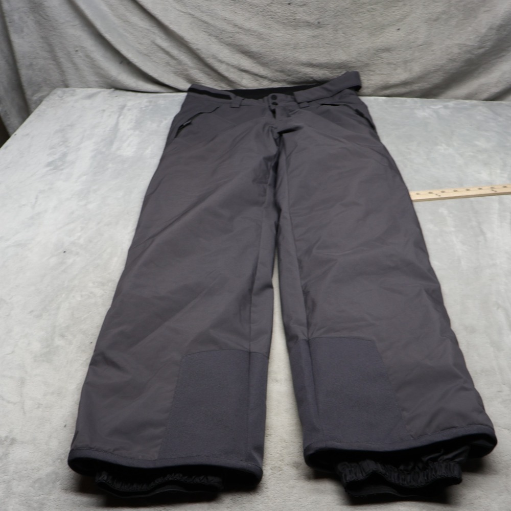 Spyder Snow Pants Mens Small Grey Technical Ski Adjustable Waterproof Warm 34x32
